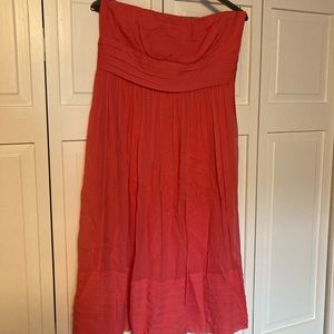 Like new 100% silk coral J. Crew dress